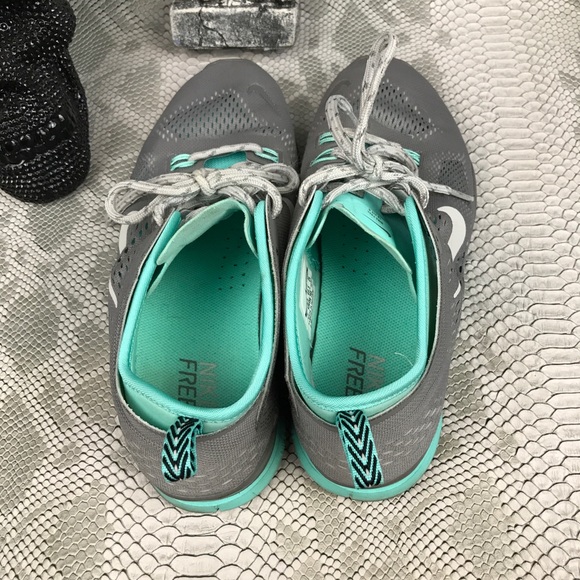 Nike tr fit 5 grey Tiffany blue running shoes - Picture 6 of 8
